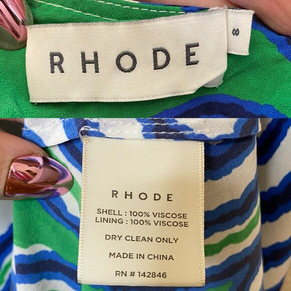 Rhode Jemima Swirl Maxi Slip Dress - Picture 4 of 4